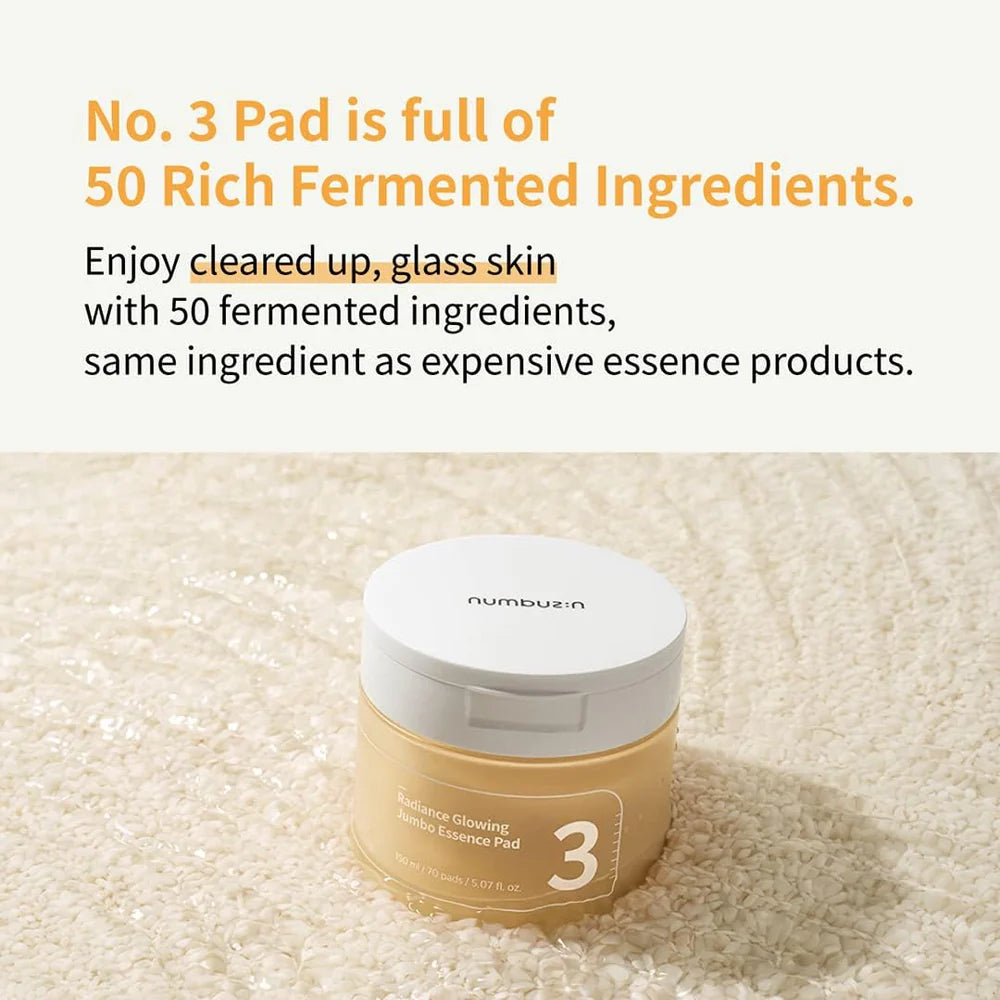 No.3 Radiance Glowing Jumbo Essence Pad