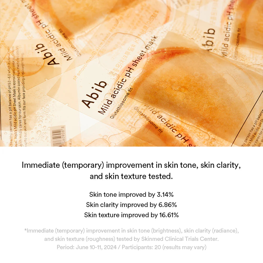 Mild Acidic Ph Sheet Mask Glutathiosome Fit