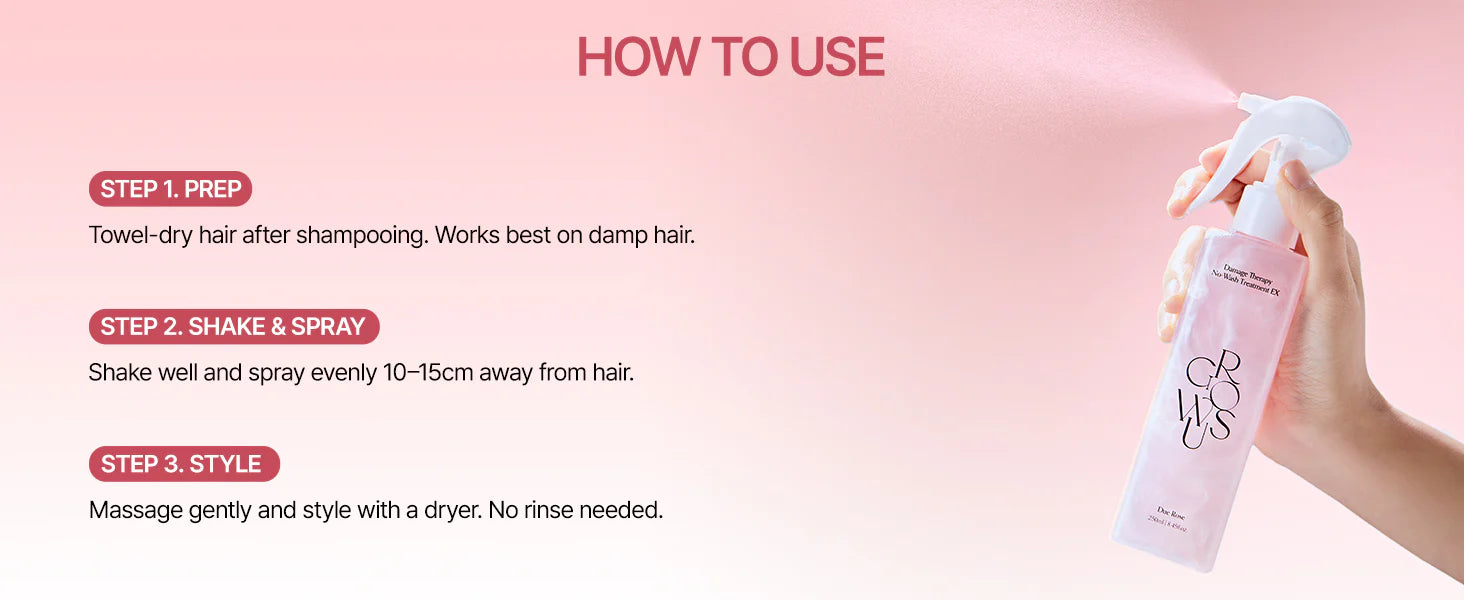Damage Therapy No-wash Treatment EX Duo Rose