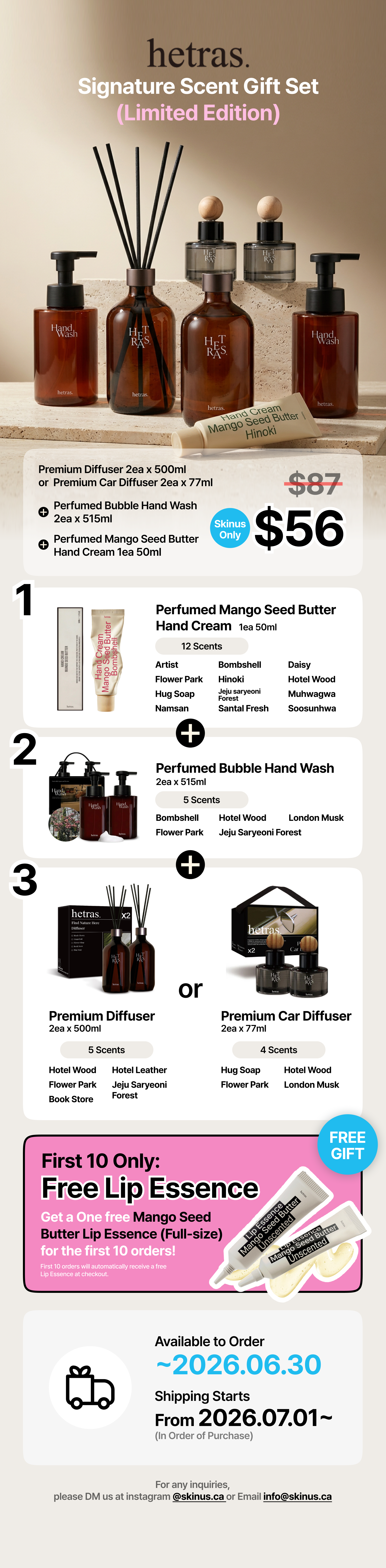[Coming soon] Hetras Signature Scent Gift Set (Limited Edition)